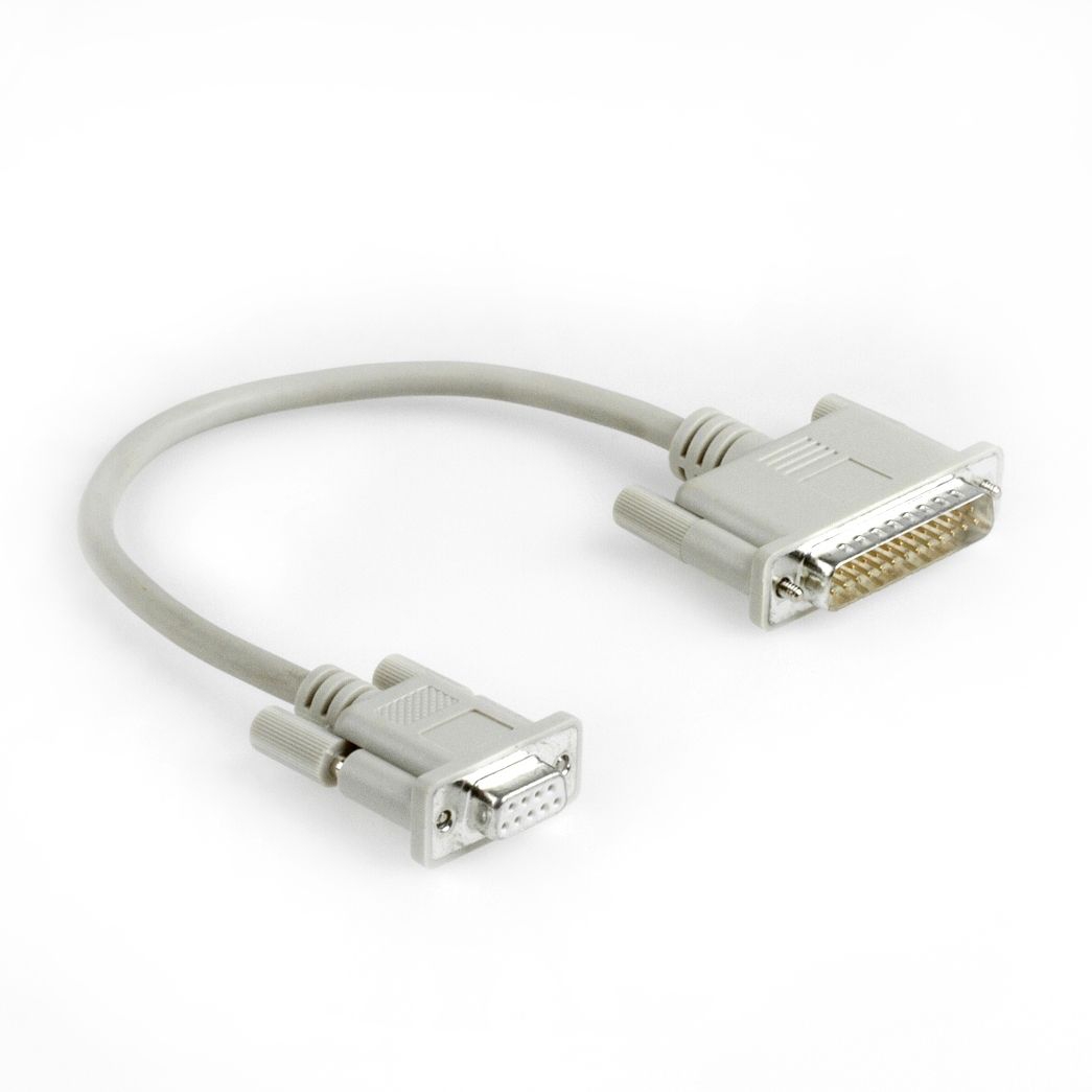 Serial adapter cable DB9 female to DB25 male