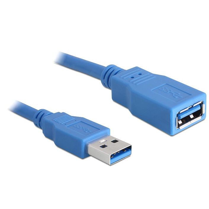 USB 3.0 extension cable A male to A female 1m blue