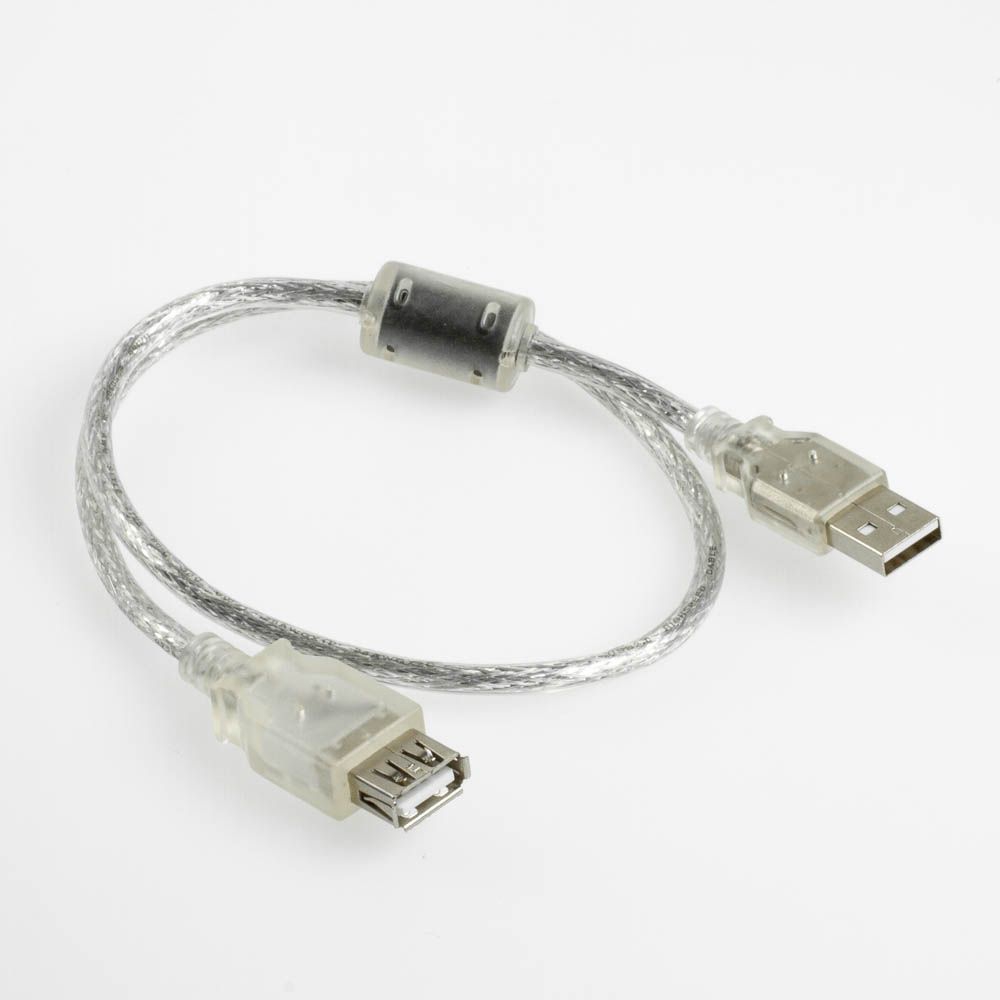 Short USB 2.0 extension cable AA FERRITE CORE 50cm