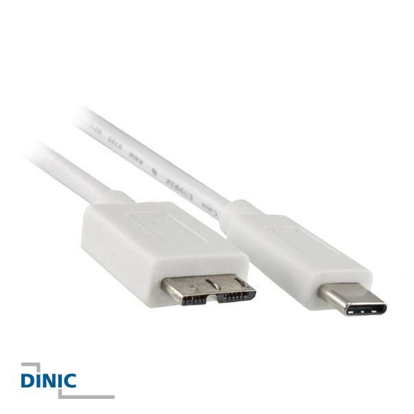 USB cable Type-C™ male to USB 3.0 Micro B male 1m WHITE