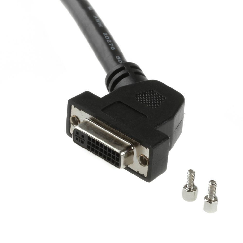 DVI mounting cable 2x DVI 24+5 female short cable 20cm DVI mounting cable 2x DVI 24+5 female short cable 20cm