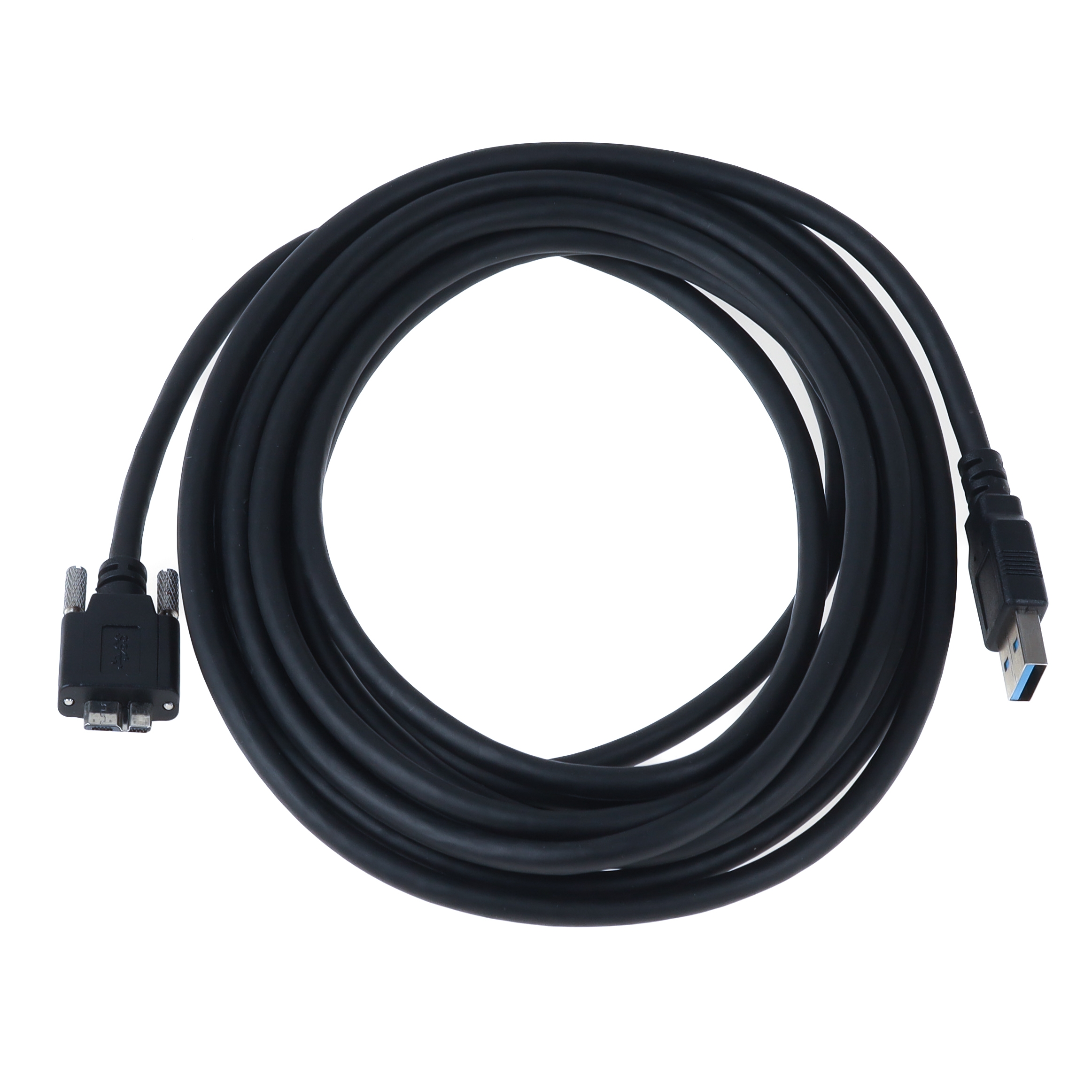 USB 3.0 cable A to MICRO B with screws 5m