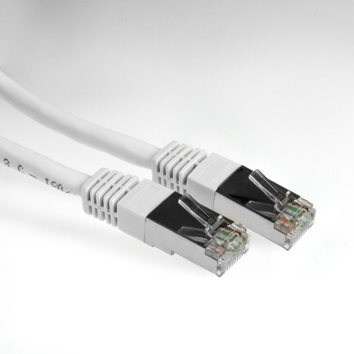 Cat.6 patch cable ETHERNET network LS0H S/FTP white 50cm