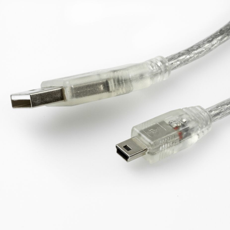 MINI USB cable: plug USB A to Mini B (5 pins) PREMIUM Quality 5m
