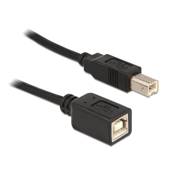USB extension cable BB male-female 2m black