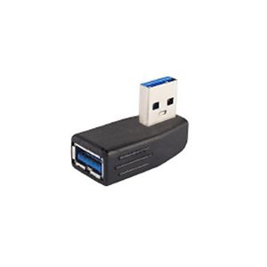 USB adapter A 90° LEFT angled (for USB 3.0, 2.0 & 1.1)