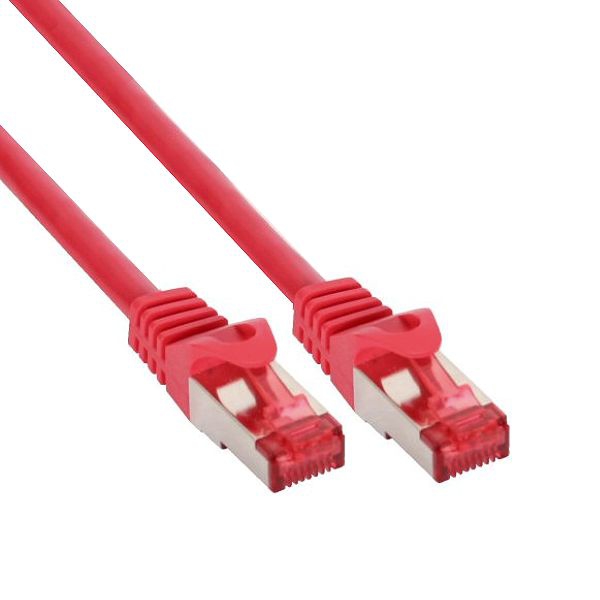 Cat.6 patch cable PREMIUM quality S/FTP (PIMF) 250Mhz red 50cm