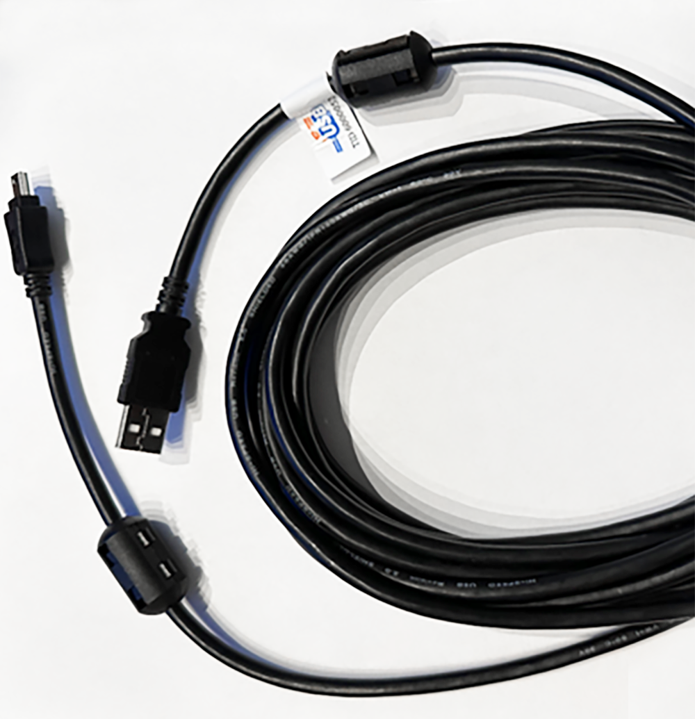 USB 2.0 cable: A to Mini-B, PREMIUM+ quality, 2 ferrite cores, extra thick 5V lines, 5m