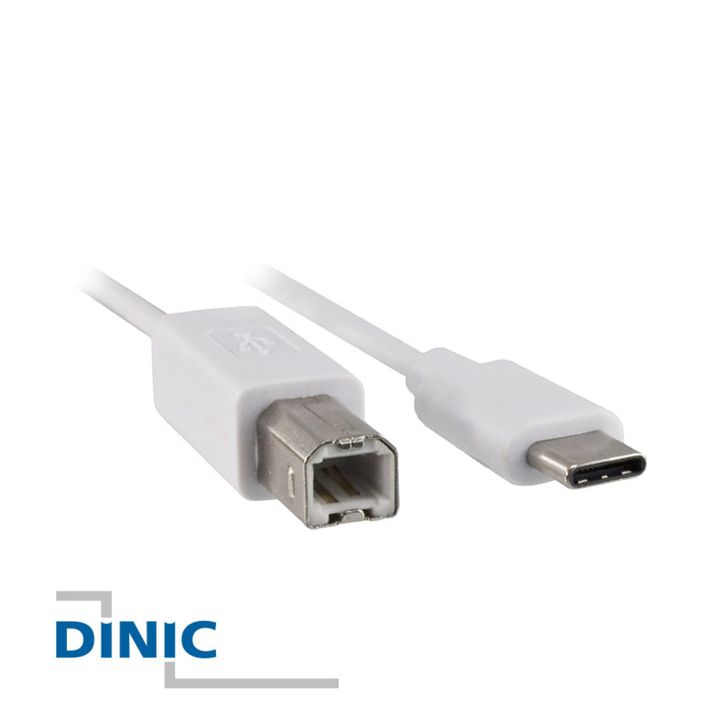 USB 2.0 cable Type-C™ male to B male 2m white