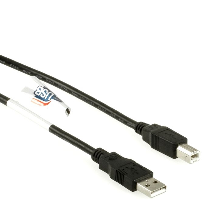 USB 2.0 cable UL + certified AWG28 AWG24 CU 175cm