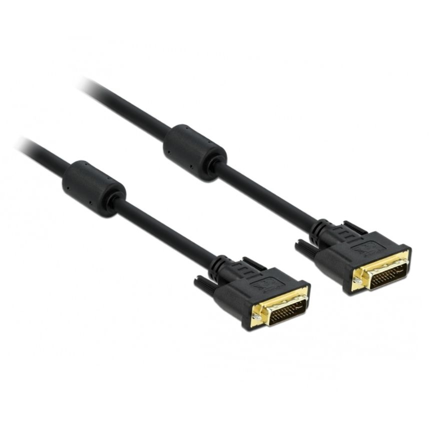 DVI-I cable digital + analog, 2x DVI 24+5 male 2m