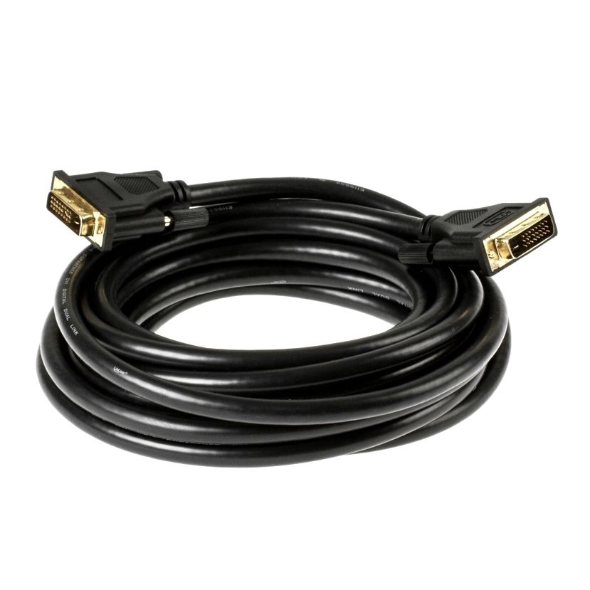 DVI cable DVI-D DUAL-LINK 24+1 750cm BLACK