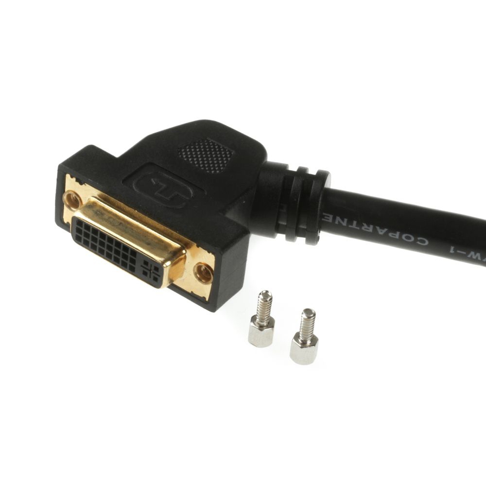 DVI mounting cable 2x DVI 24+5 female GOLD short cable 20cm DVI mounting cable 2x DVI 24+5 female GOLD short cable 20cm