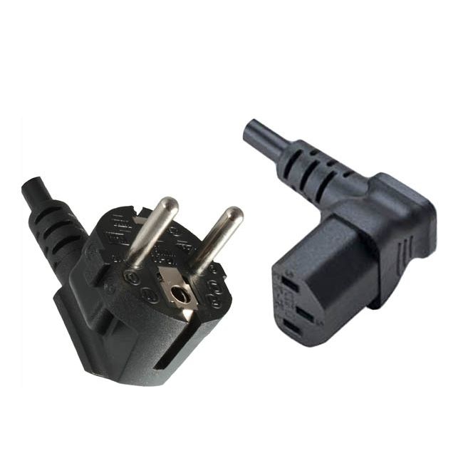 Power cord EUROPE with C13 angled DOWN 180cm