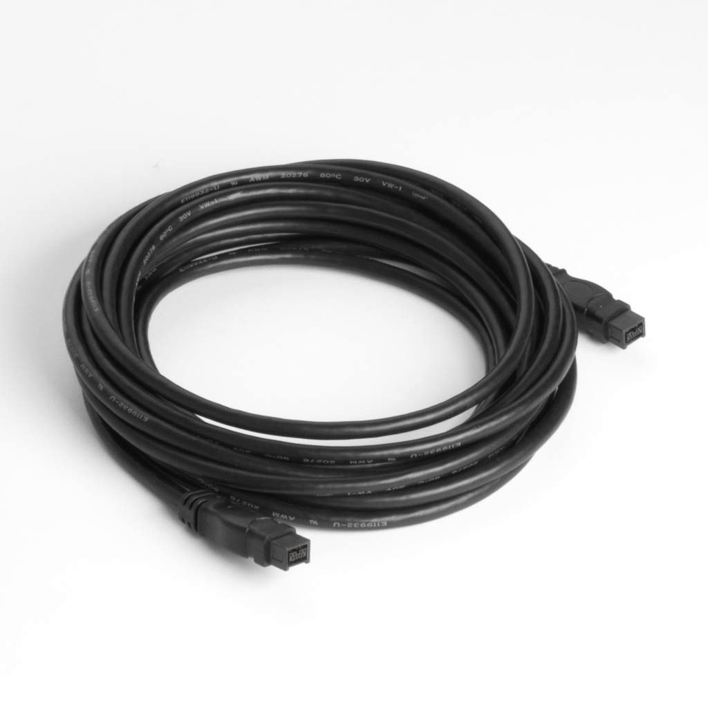 Firewire 800 cable 9-to-9 pin BLACK 5m
