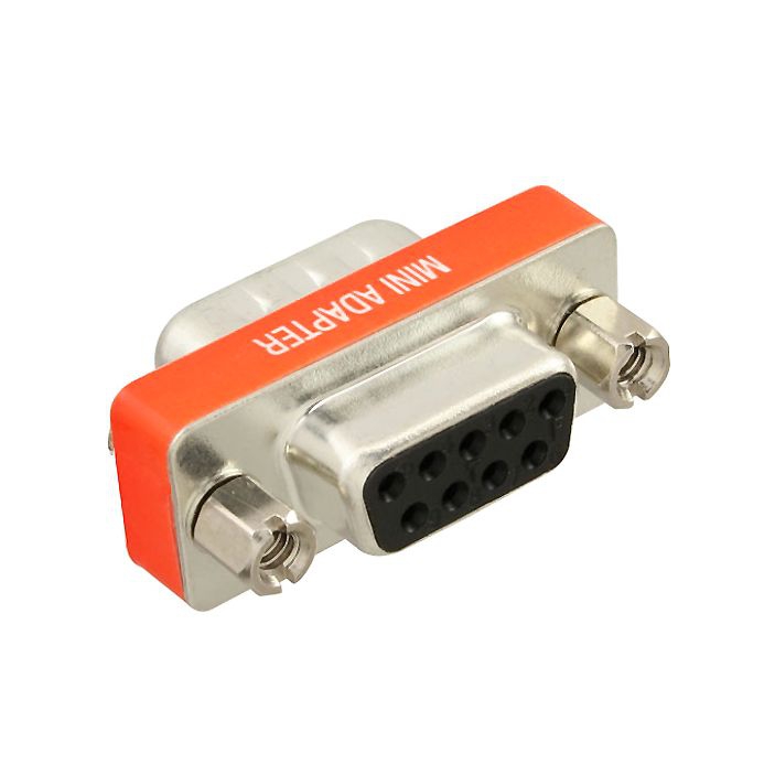 Null modem adapter DB9 male to female