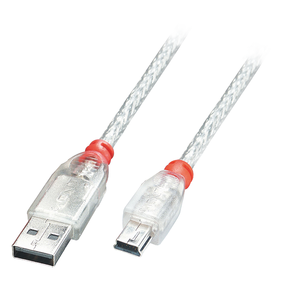 MINI USB cable: plug USB A to Mini B (5 pins) PREMIUM Quality 1m