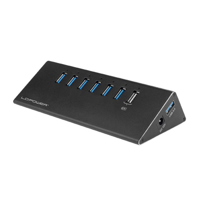 USB 3.0 HUB with 7 ports metal body with power supply