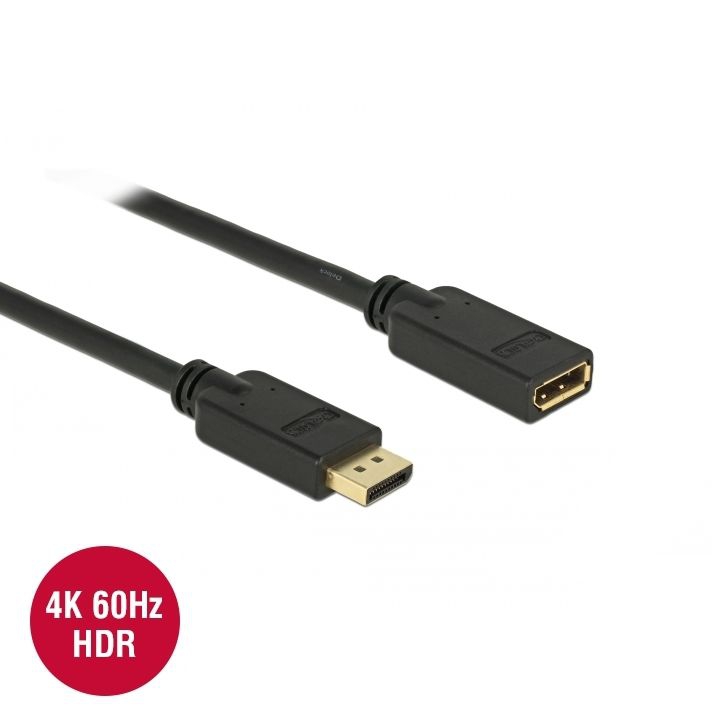 DisplayPort extension cable 4K 60Hz 2m
