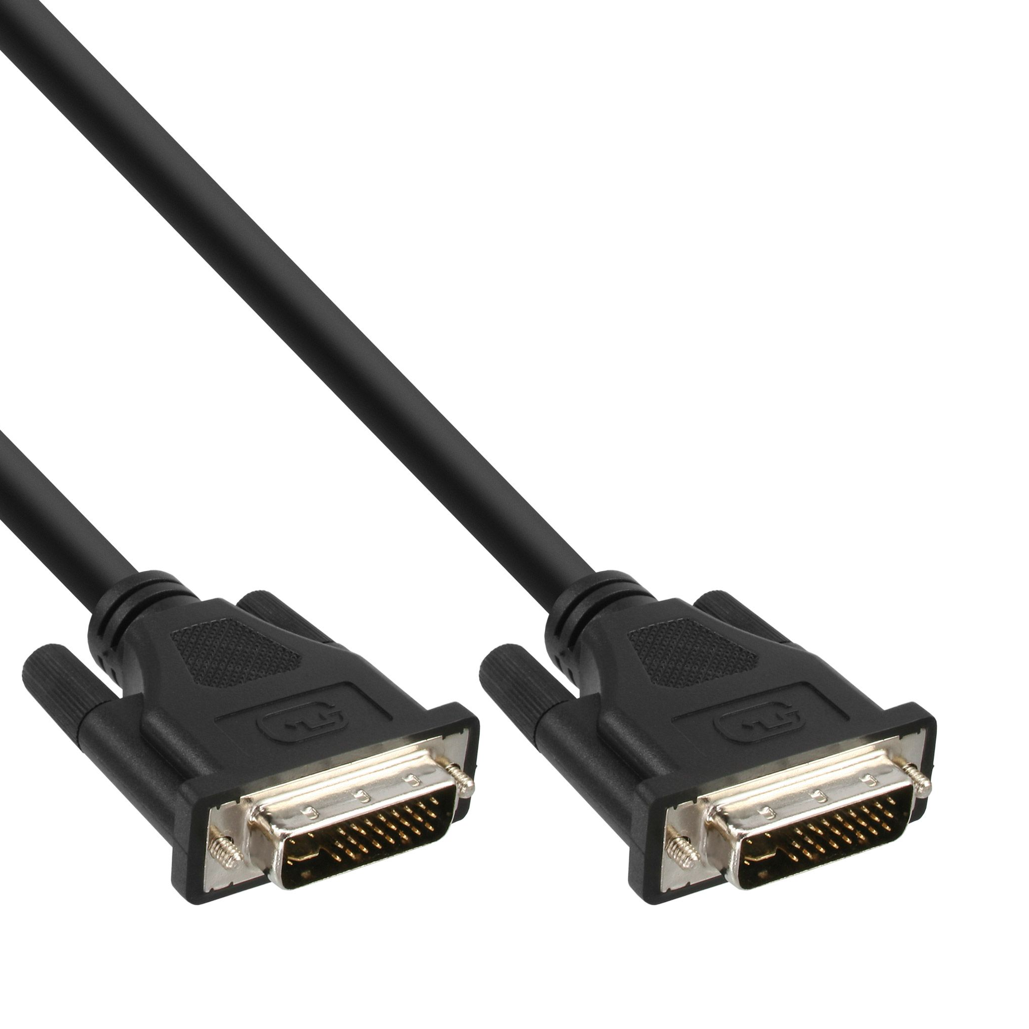 DVI-I cable digital + analog, 2x DVI 24+5 male 30cm