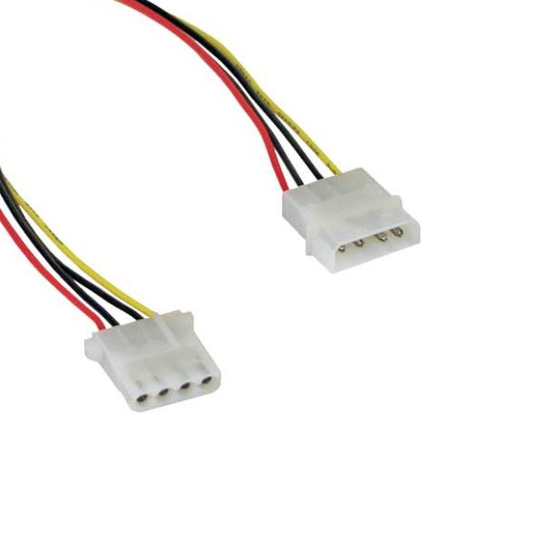 Internal power extension cable 5V+12V, type 5.25", 50cm Internal power extension cable 5V+12V, type 5.25", 50cm