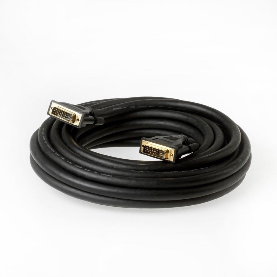 DVI cable DVI-D DUAL-LINK 24+1 10m BLACK