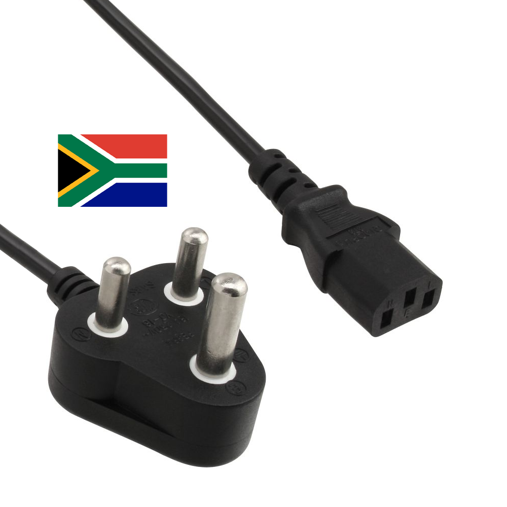 Power cord for SOUTH AFRICA, M to C13, 10A version,180cm