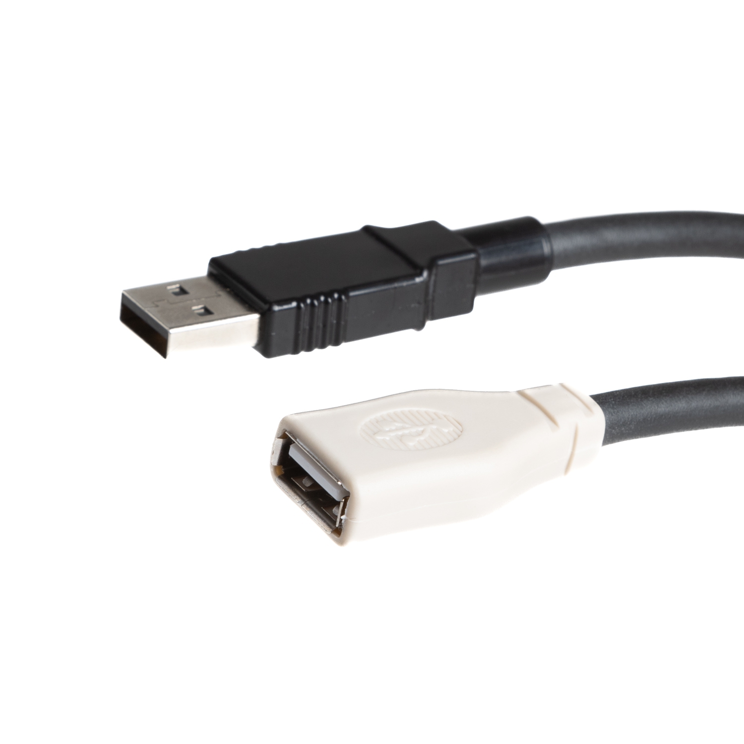 USB 2.0 extension cable PUR for industry + drag chains, Am to Af, 3m