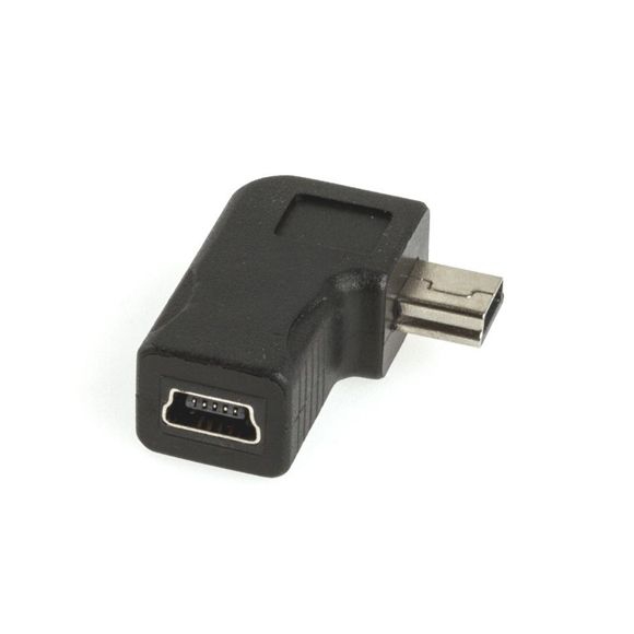 Angled USB Mini B adapter 5-pin 1-to-1 90° ANGLED RIGHT