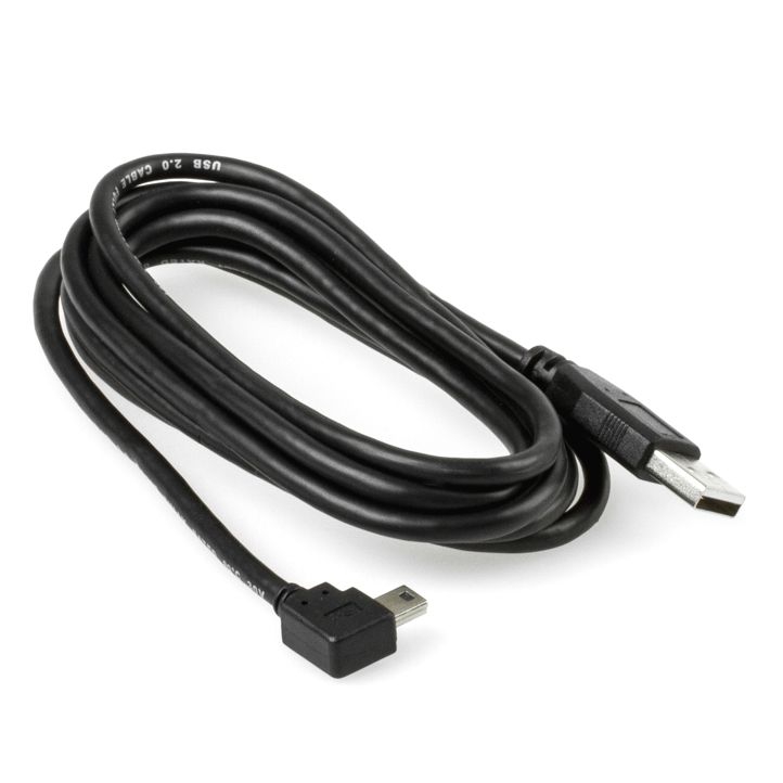 Angled MINI USB cable: USB A to Mini B ANGLED RIGHT 2m