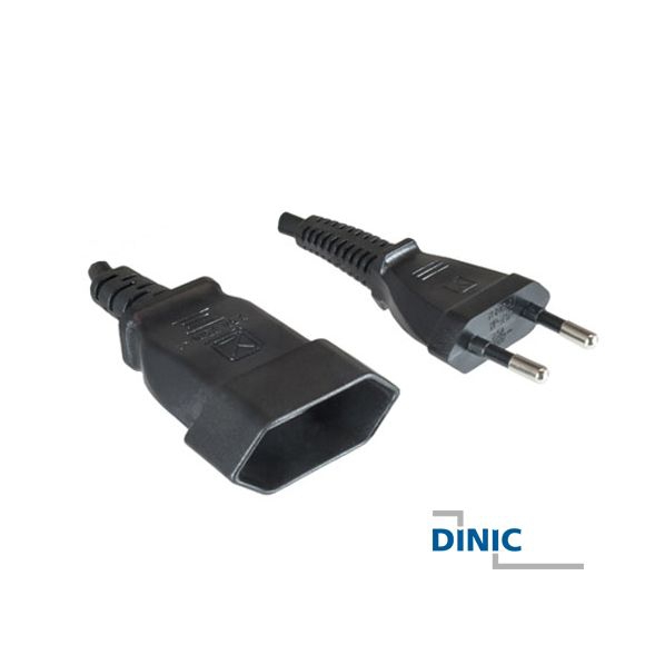 Extension cable for plug EURO male to female 2m