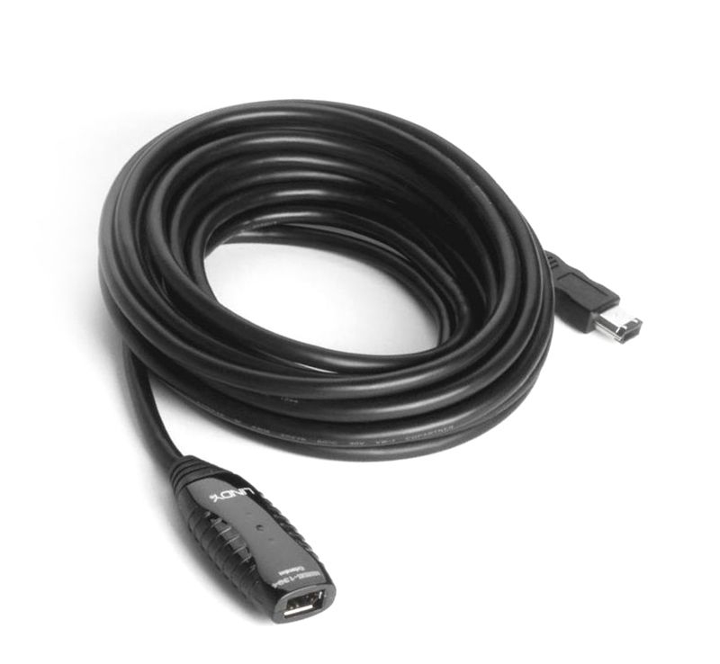 Firewire 400 extension cable active 6 pins 450cm IEEE1394a - LINDY 32908