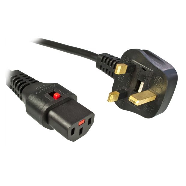 Power cord for UK+IRELAND locking type