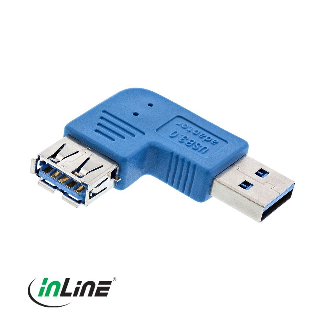 Angled USB adapter A male to A female (for USB 3.0, 2.0 & 1.1)
