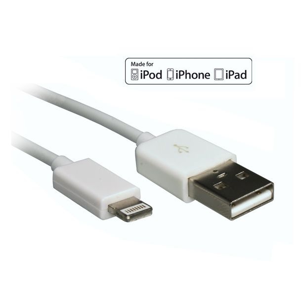 Charge & Sync cable for iPhone 5, iPhone 6, iPad mini... (for Apple Lightning port) 50cm