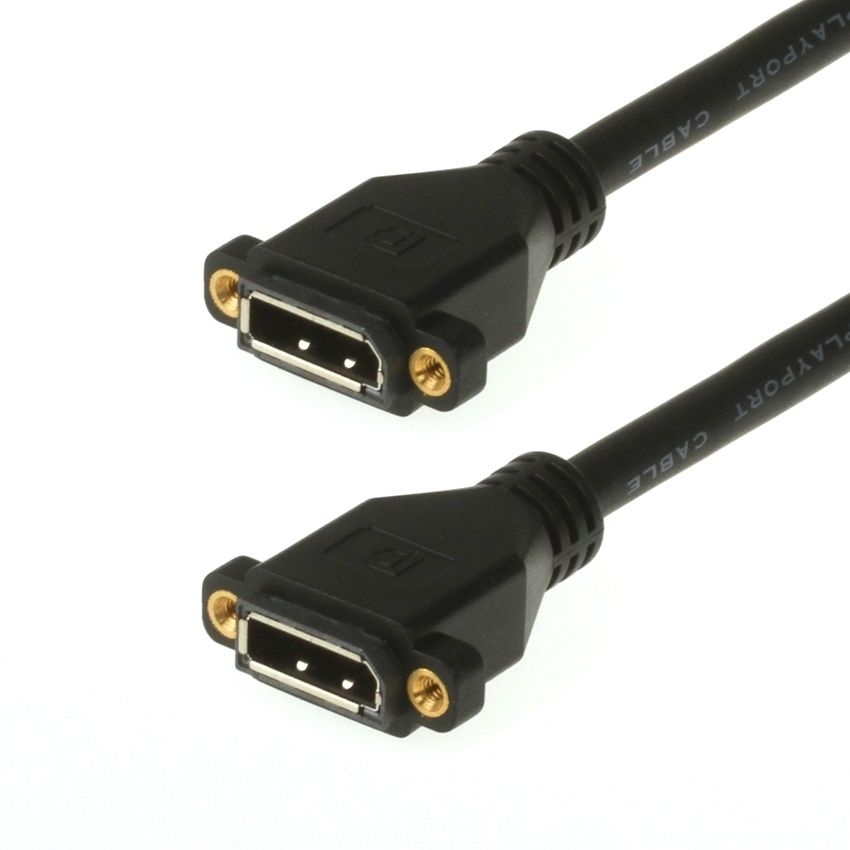 DisplayPort mounting adapter, cable solution, with screws, 30cm DisplayPort mounting adapter, cable solution, with screws, 30cm