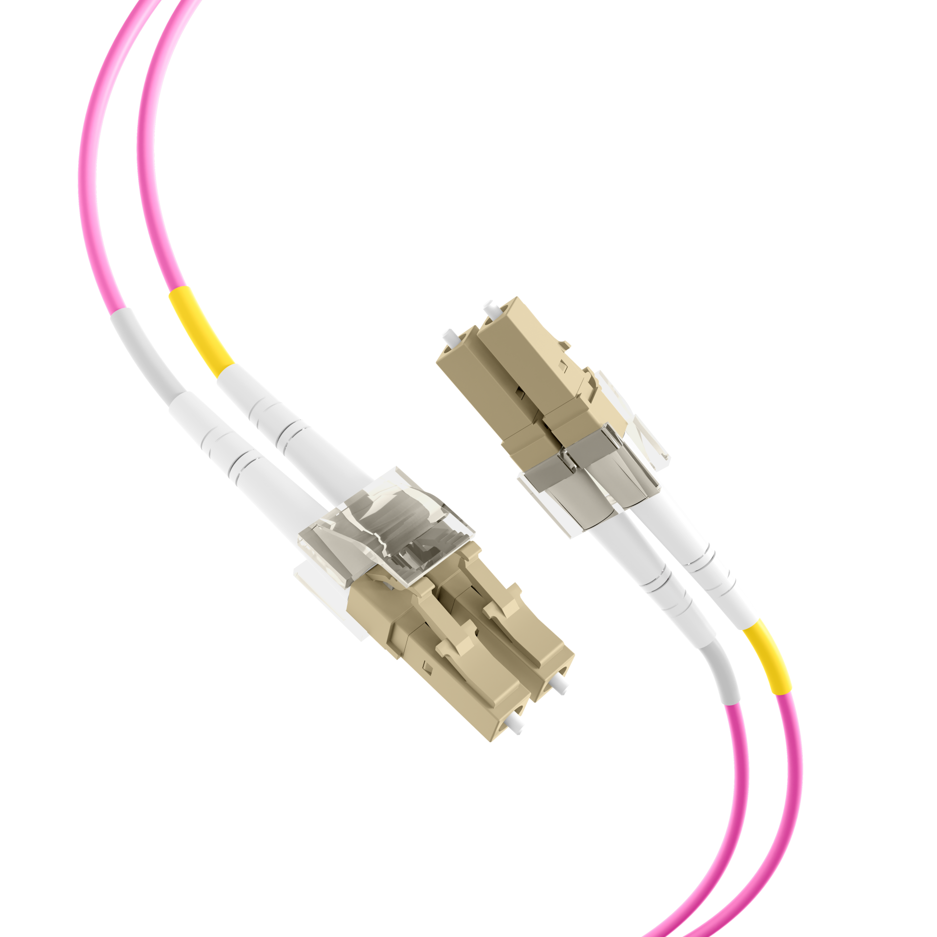 Fibre optic cable LC-LC DUPLEX 50/125µm OM4 1m