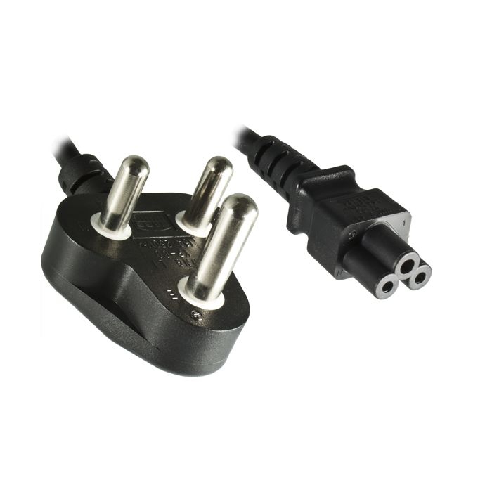Notebook power cord for South Africa 180m (fits in India too)