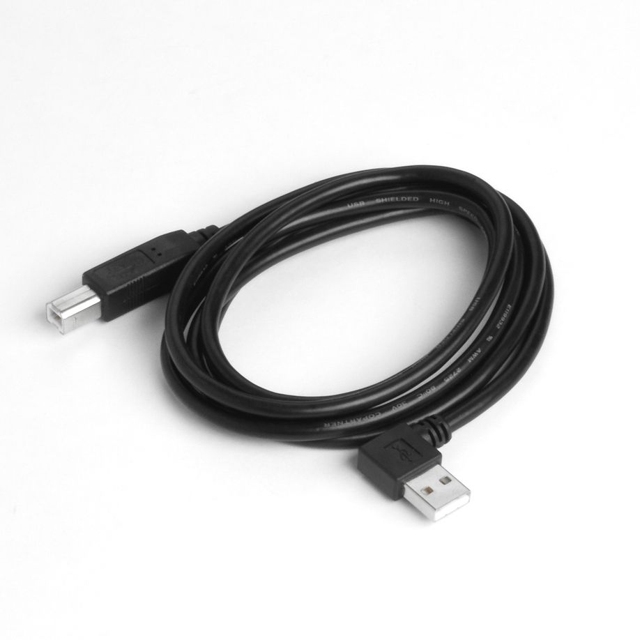 USB cable plug A right angled LEFT 150cm