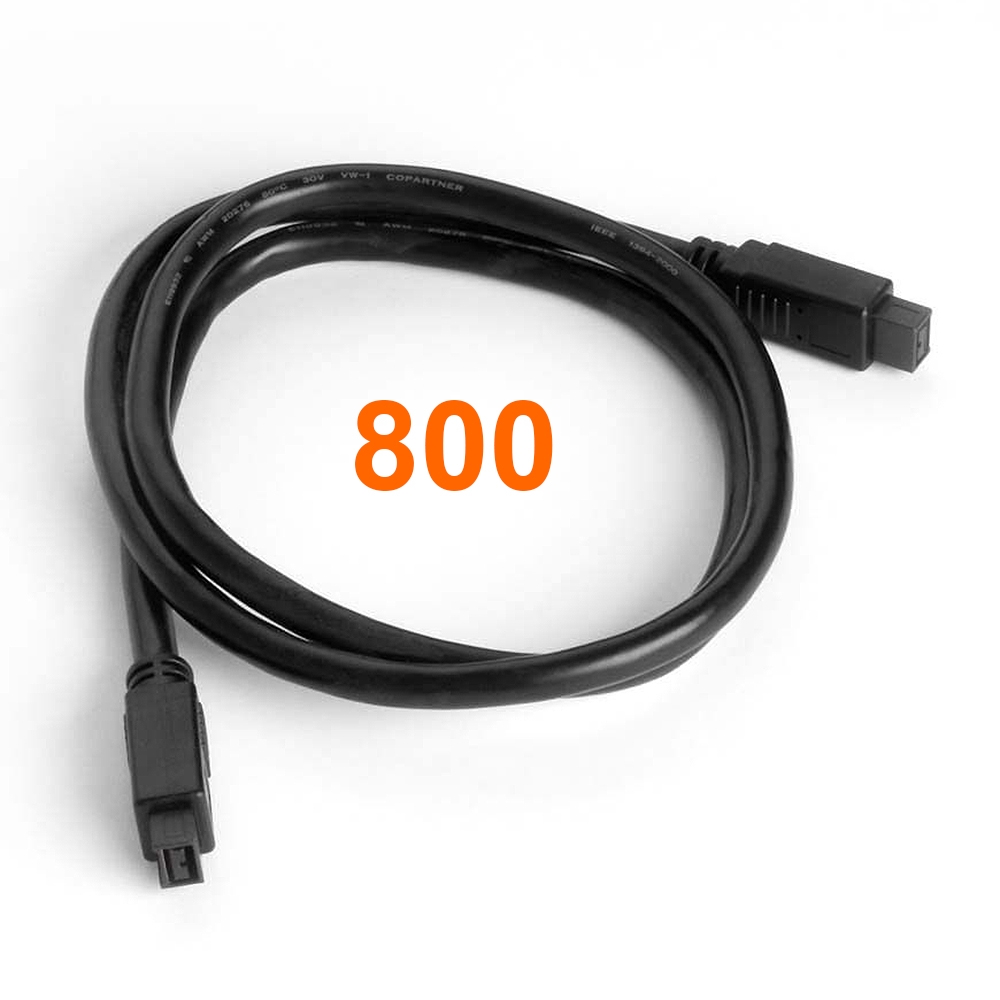 Firewire 800 cable 9-to-9 1m BLACK Firewire 800 cable 9-to-9 1m BLACK