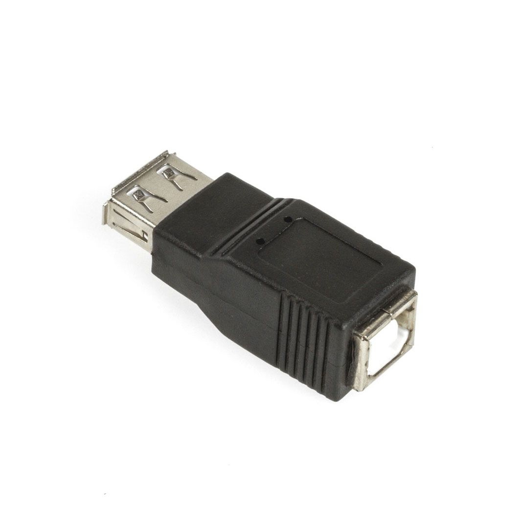 Adapter USB 2.0 with A female to USB B female, black