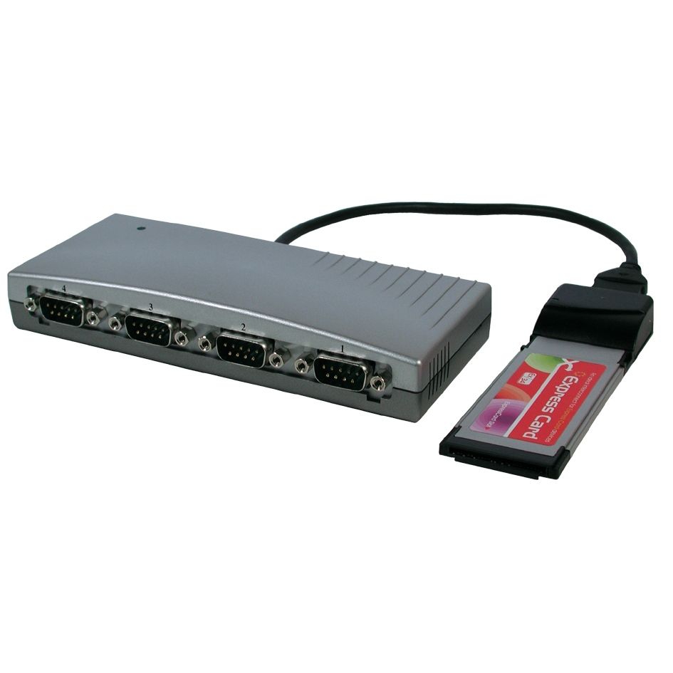 ExpressCard Serial RS232 for notebook 34mm 4 ports EXSYS EX-1374