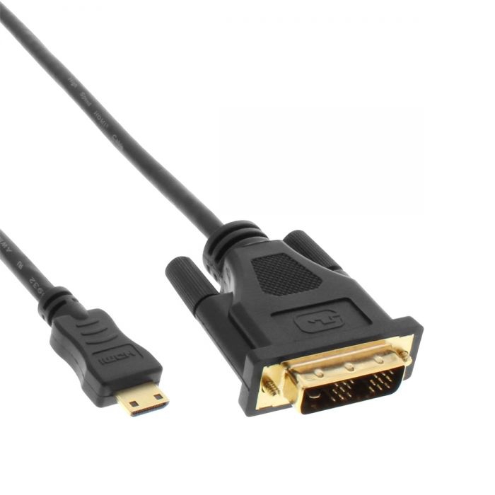 Cable Mini HDMI (C) to DVI 1m