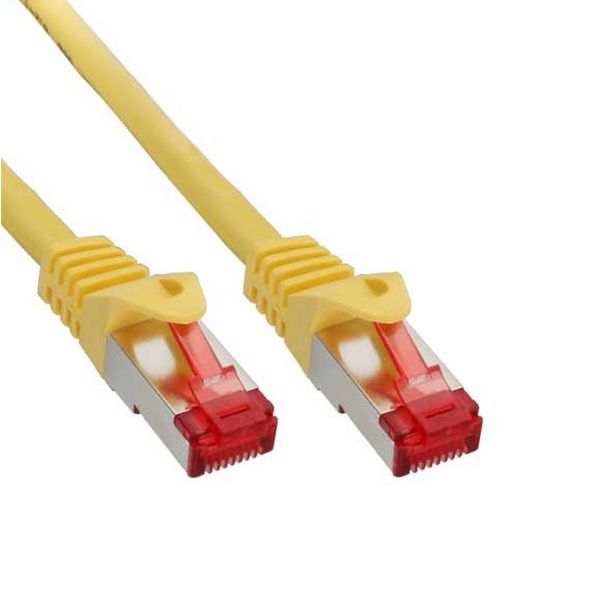 Cat.6 patch cable PREMIUM quality S/FTP (PIMF) yellow 50cm