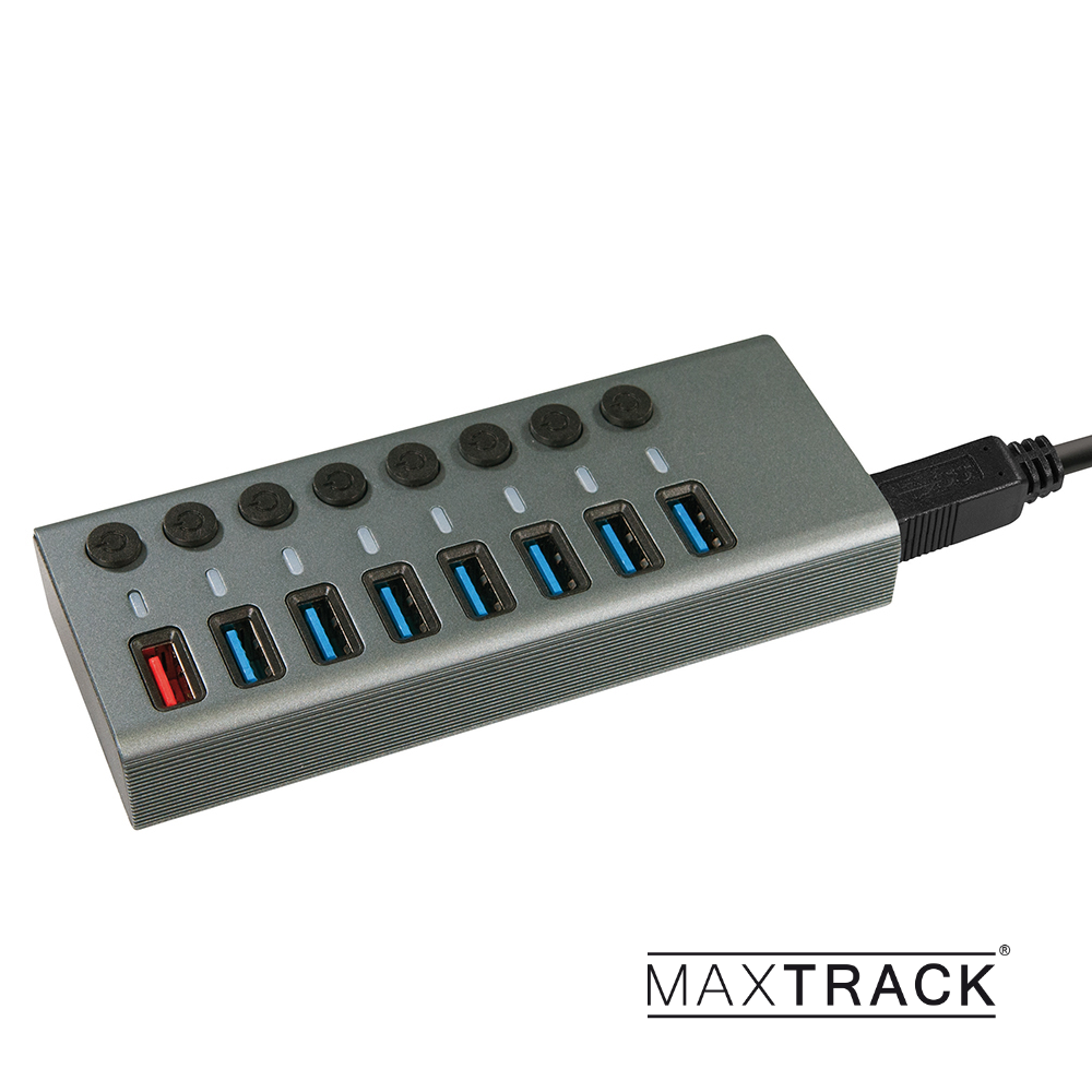 USB 3.0 HUB with 8 ports metal body with power supply