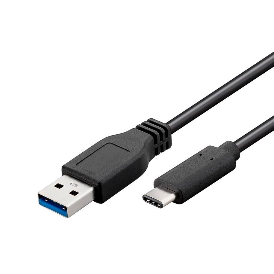 Short USB cable Type-C™ male to USB 3.0 A male 30cm