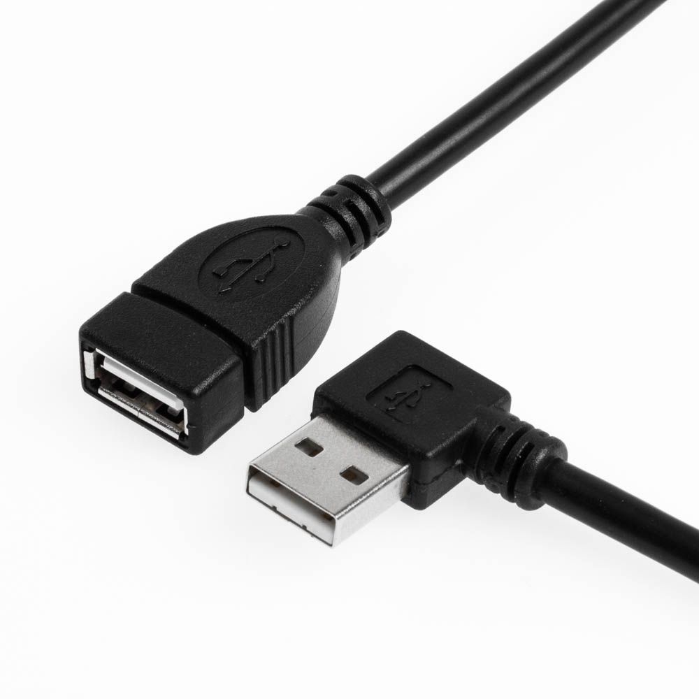 USB extension cable AA ANGLED LEFT 1m