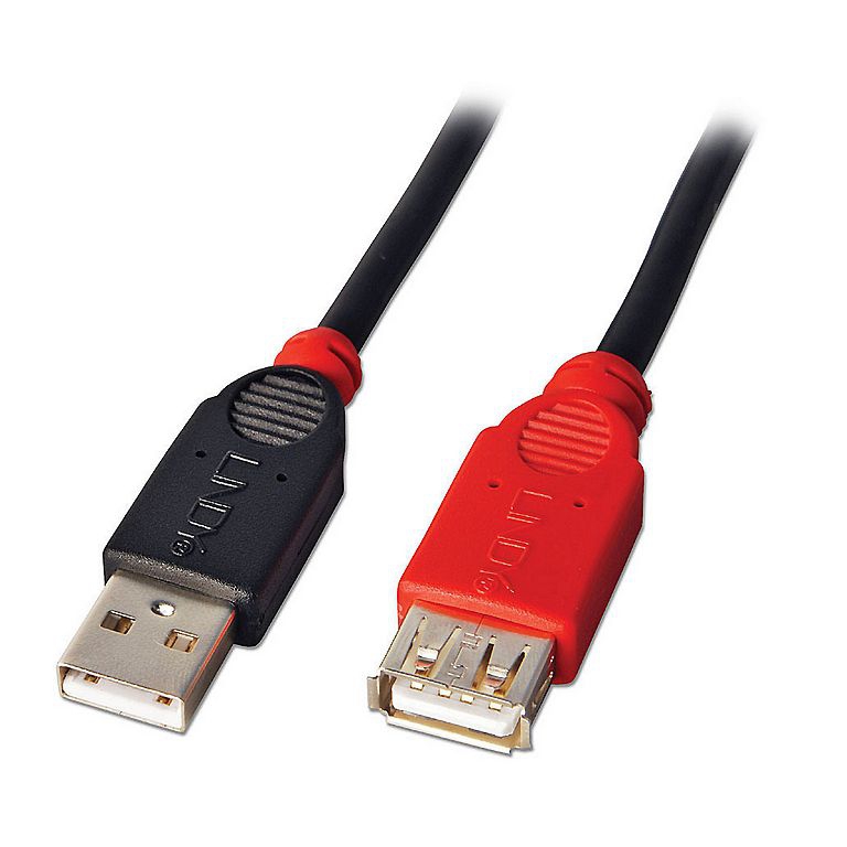 Active USB 2.0 extension cable with small female connector 5m