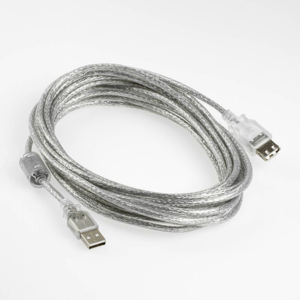 USB 2.0 extension cable AA FERRITE CORE 5m