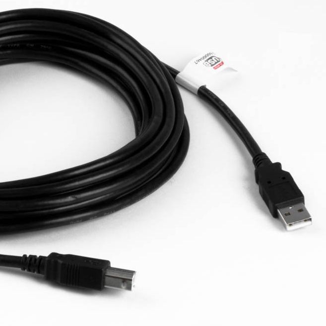USB 2.0 cable AB with thicker power lines, PREMIUM+ certified, 3m